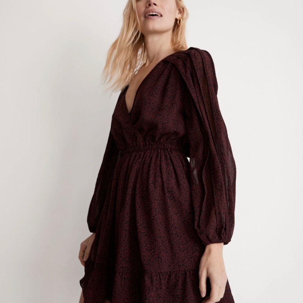 Madewell Burgundy Mini Dress